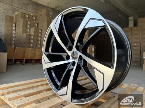 Ratlankis R19x8.5  5X112  ET  39  66.5  XE139  (BK5366)  Black Polished (MB)  For AUD  (K2)