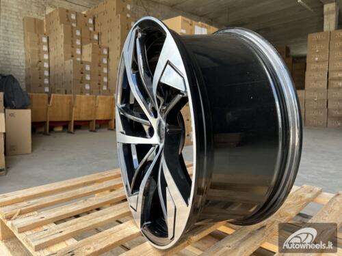 Ratlankis R19x8.5  5X112  ET  39  66.5  XE139  (BK5366)  Black Polished (MB)  For AUD  (K2)