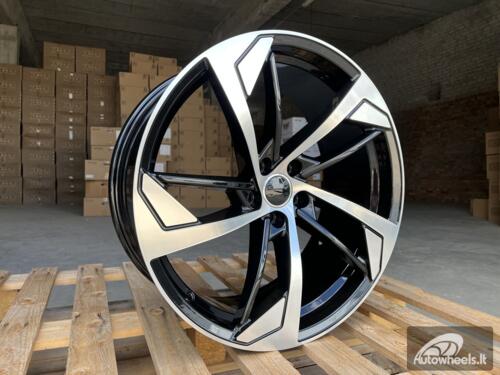 Ratlankis R19x8.5  5X112  ET  39  66.5  XE139  (BK5366)  Black Polished (MB)  For AUD  (K2)