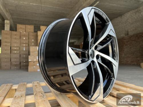 Ratlankis R19x8.5  5X112  ET  39  66.5  XE139  (BK5366)  Black Polished (MB)  For AUD  (K2)