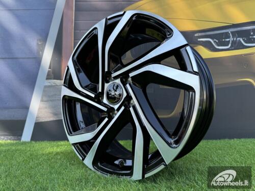 Ratlankis R17x7  5X114.3  ET  43  66.1  B5762  Black Polished (MB)  For RENAU  (K2+P)