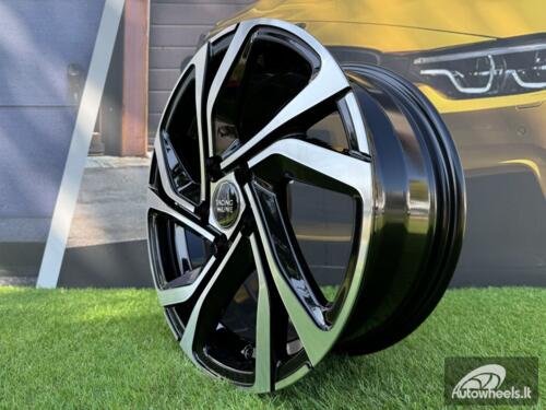 Ratlankis R17x7  4X100  ET  44  60.1  B5762  Black Polished (MB)  For RENAU  (K2)