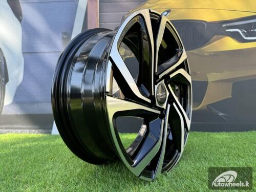 Ratlankis R17x7  4X100  ET  44  60.1  B5762  Black Polished (MB)  For RENAU  (K2)