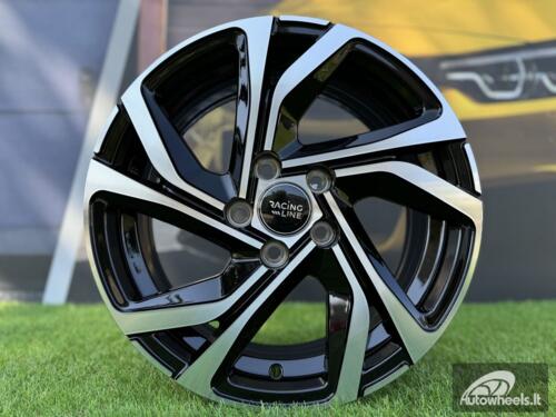 Ratlankis R17x7  4X100  ET  37  60.1  B5762  Black Polished (MB)  For RENAU  (P)