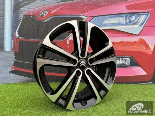 Ratlankis R16x6.5  5X108  ET  47  65.1  B5959  Black Polished (MB)  For CITRO  (R)  (HYBRID FORGED)