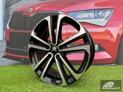 Ratlankis R16x6.5  5X108  ET  47  65.1  B5959  Black Polished (MB)  For CITRO  (R+K2)  (HYBRID FORGED)