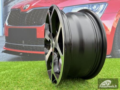 Ratlankis R16x6.5  5X108  ET  50  63.4  BK386  Black Polished (MB)  For FORD  (K2)