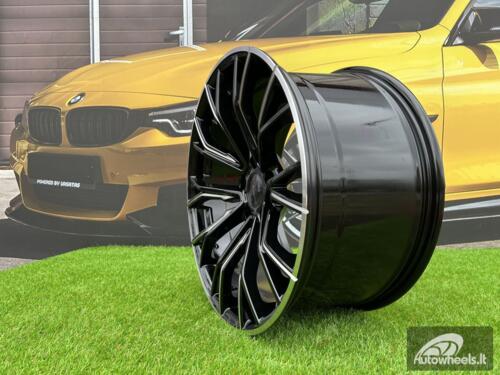 Ratlankis Omni 8,5X19 5X120 ET35 74,1 Black Milling Spoke