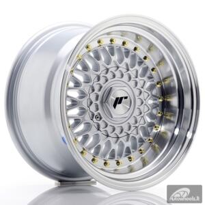 JR Wheels JR9 15x9 ET10 4x100/108 Silver w/Machined Lip