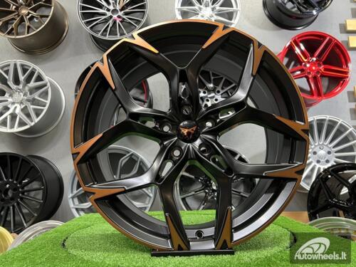 Ratlankis Oliver 8,5X19 5X112 ET43 57,1 Matt Black Polished Bronze