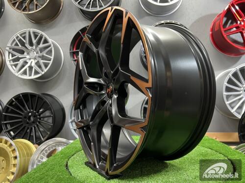Ratlankis Oliver 8,5X19 5X112 ET43 57,1 Matt Black Polished Bronze