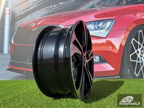 Ratlankis R16x6.5  5X108  ET  40  67.1  B1242  (BK1424)  Black Polished (MB)  For RACIN  (K4+K2)