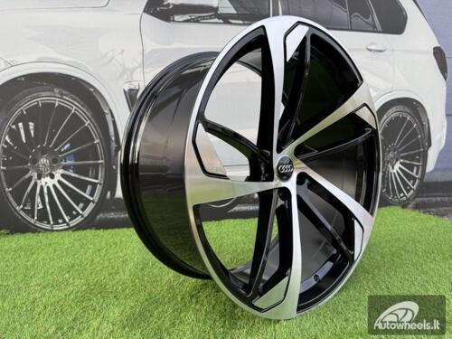 Ratlankis R18x8  5X112  ET  39  66.5  XE139  (BK5366)  Black Polished (MB)  For AUD  (K4)