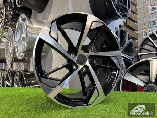 Ratlankis R18x8  5X112  ET  39  66.5  XE139  (BK5366)  Black Polished (MB)  For AUD  (K4)