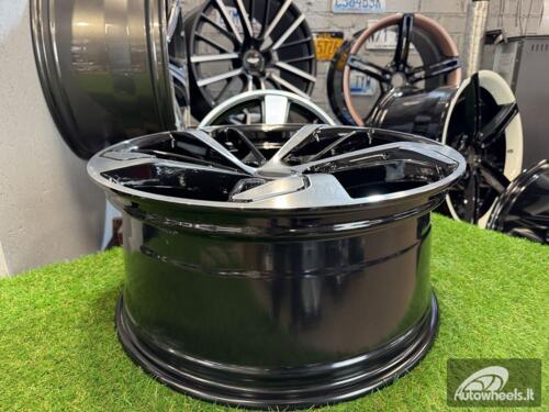 Ratlankis R18x8  5X112  ET  39  66.5  XE139  (BK5366)  Black Polished (MB)  For AUD  (K4)