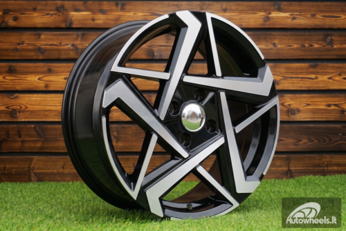 Ratlankis R16x6.5  4X100  ET  45  54.1  Y1237  Black Polished (MB)  For HYUND  (K4+L5)