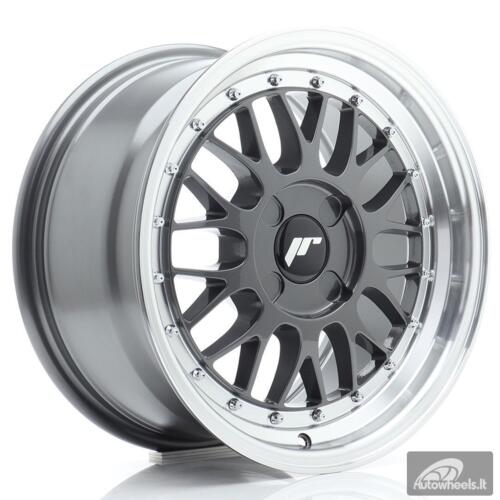 JR Wheels JR23 16x8 ET20-45 4H BLANK Hyper Gray w/Machined Lip