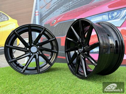 Ratlankis Vossen Style R18X8J+9J 5X112 ET35+ET35 66.6 Black (Small defect)