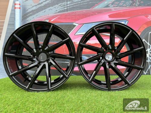 Ratlankis Vossen Style R18X8J+9J 5X112 ET35+ET35 66.6 Black (Small defect)