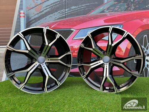 Ratlankis BMW 741M Style R21X10.5J 5X120 ET40 74.1 Black Polished (Small defect)