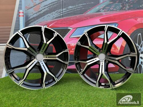 Ratlankis BMW 741M Style R21X10.5J 5X120 ET40 74.1 Black Polished (Small defect)