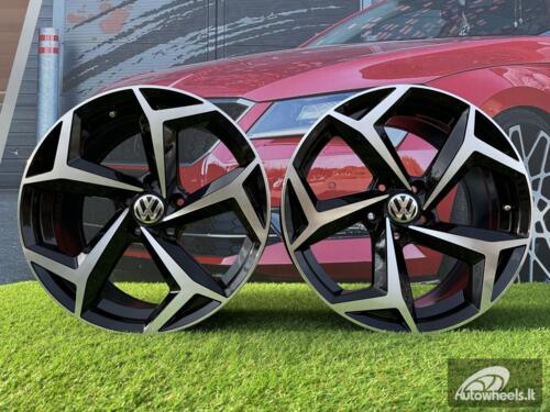 Ratlankis VW Bonneville Style R18X8J 5X112 ET44 57.1 Black Polished (Small defect)