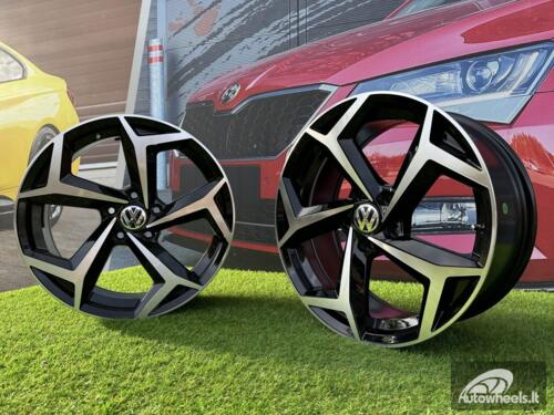 Ratlankis VW Bonneville Style R18X8J 5X112 ET44 57.1 Black Polished (Small defect)