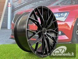 Ratlankis R20x8.5  5X112  ET  25  66.6  HX042  (IN0387)  Black+Tinted Face (BLTF)  For HAXER  (K7+Z6)  (Front+Rear)