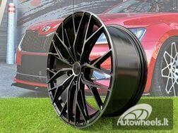 Ratlankis R20x9.5  5X112  ET  38  66.6  HX042  (IN0387)  Black+Tinted Face (BLTF)  For HAXER  (K7+Z6)  (Front+Rear)