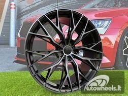 Ratlankis R20x9.5  5X112  ET  38  66.6  HX042  (IN0387)  Black+Tinted Face (BLTF)  For HAXER  (K7+Z6)  (Front+Rear)