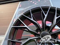 Ratlankis R20x9.5  5X112  ET  38  66.6  HX042  (IN0387)  Black+Tinted Face (BLTF)  For HAXER  (K7+Z6)  (Front+Rear)