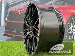 Ratlankis R20x8.5  5X112  ET  35  66.6  HX042  (IN0387)  Black+Tinted Face (BLTF)  For HAXER  (K7+Z6+Z5+Z7)  (Front+Rear)