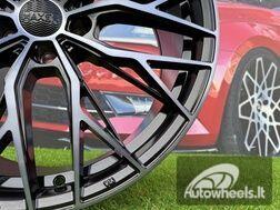 Ratlankis R20x8.5  5X112  ET  35  66.6  HX042  (IN0387)  Black+Tinted Face (BLTF)  For HAXER  (K7+Z6+Z5+Z7)  (Front+Rear)