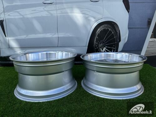 Ratlankis Larzon Style R18X8.5J 5X112 ET35 66.6 Silver with Diamond cut lip for Mercedes - Benz