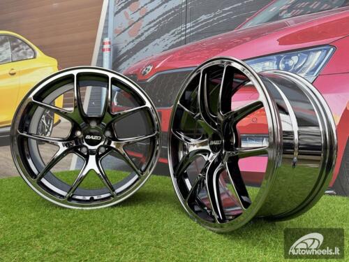 Ratlankis BBS FI style R19X8.5J 5X114.3 ET38 73.1 Black Chrome for Honda, Lexus, Nissan