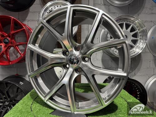 Ratlankis Trackhawk SRT style R20X10J 5X127 ET50 71.5 Silver with Diamond cut for Jeep Grand Cherokee, Dodge Durango