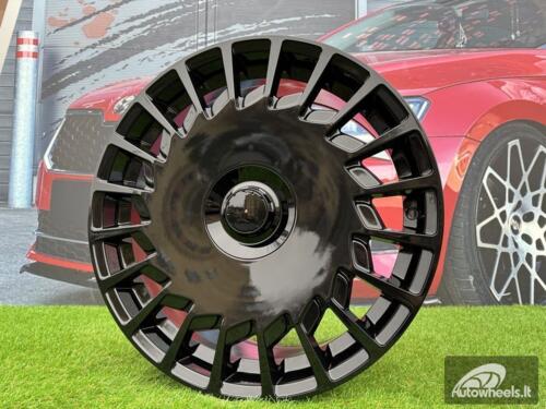 Ratlankis  Mono Turbine Style | R20X8.5J 5X112 ET35 66.6 Gloss Black for 