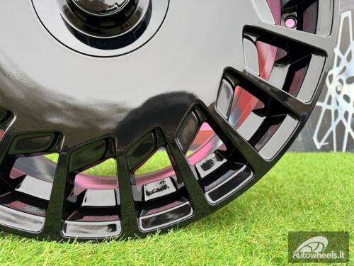 Ratlankis  Mono Turbine Style | R20X8.5J 5X112 ET35 66.6 Gloss Black for 
