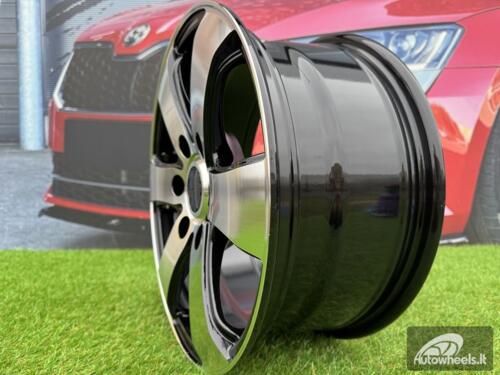 Ratlankis Mercedes Sprinter Style R16X7J 6X130 ET50 84.1 Black with Diamond cut for Mercedes Sprinter, VW Crafter