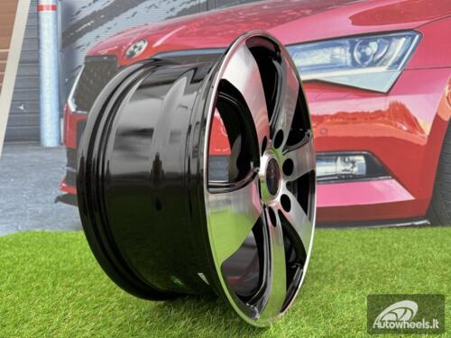 Ratlankis Mercedes Sprinter Style R16X7J 6X130 ET50 84.1 Black with Diamond cut for Mercedes Sprinter, VW Crafter