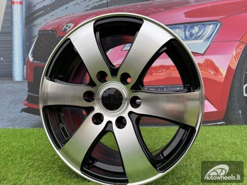 Ratlankis Sprinter Style | R16X7J 6X130 ET50 84.1 Black with Diamond cut for Sprinter, VW Crafter