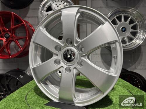 Ratlankis Mercedes Sprinter Style R16X7J 6X130 ET50 84.1 Silver for Mercedes Sprinter, VW Crafter