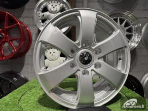 Ratlankis Mercedes Sprinter Style R16X7J 6X130 ET50 84.1 Silver for Mercedes Sprinter, VW Crafter