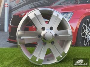 Ratlankis Mercedes Sprinter, VW Crafter R16X7J 6X130 ET50 84.1 Silver with Diamond cut