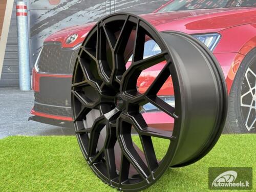 Ratlankis Khan Motorsport Style R23X10.5J 5x112 ET28 66.45 Black Matt for Audi Q7, Q8