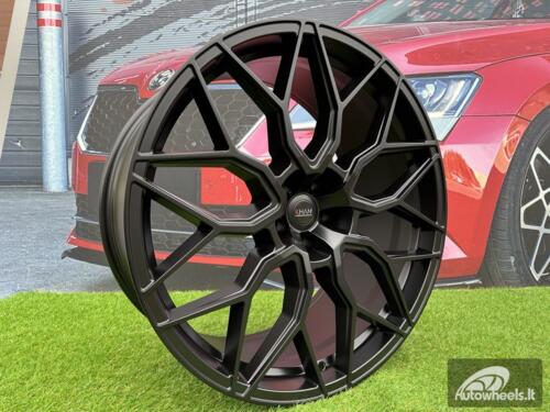 Ratlankis Khan Motorsport Style R23X10.5J 5x112 ET28 66.45 Black Matt for Audi Q7, Q8