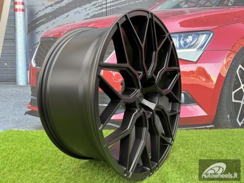 Ratlankis Khan Motorsport Style R23X10.5J 5x112 ET28 66.45 Black Matt for Audi Q7, Q8