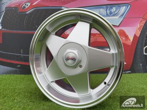 Ratlankis Borbet A Style R16X7J 4x100/4x114.3 ET20 67.1 Silver with Diamond cut lip for BMW E30, Audi, VW