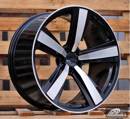 Ratlankis R21x10  5X112  ET  19  66.5  3S1239  Black Polished (MB)  For PORCH  (K4)  (HYBRID FORGED (Rear+Front))