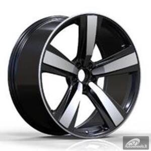 Ratlankis R21x10  5X112  ET  19  66.5  3S1239  Black Polished (MB)  For PORCH  (K4)  (HYBRID FORGED (Rear+Front))